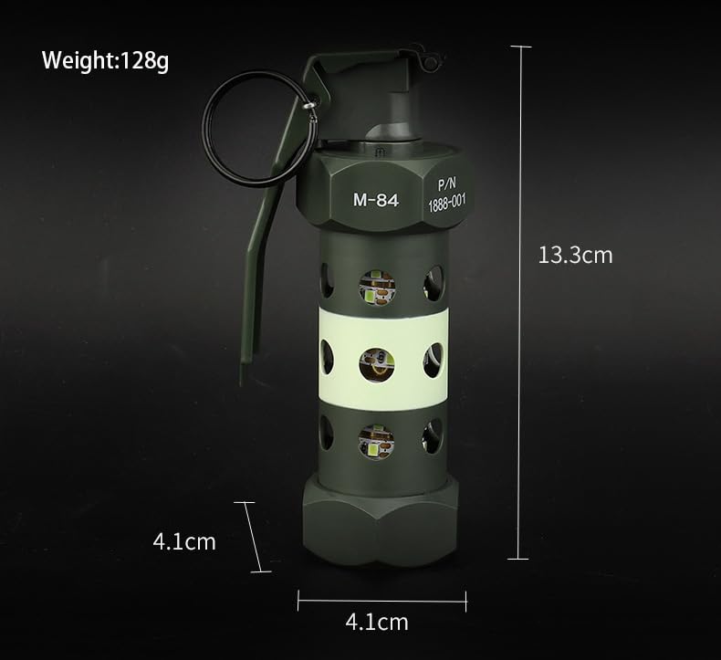 Airsoft Flashbang Flashlight Cosplay Prop with Strobe LED