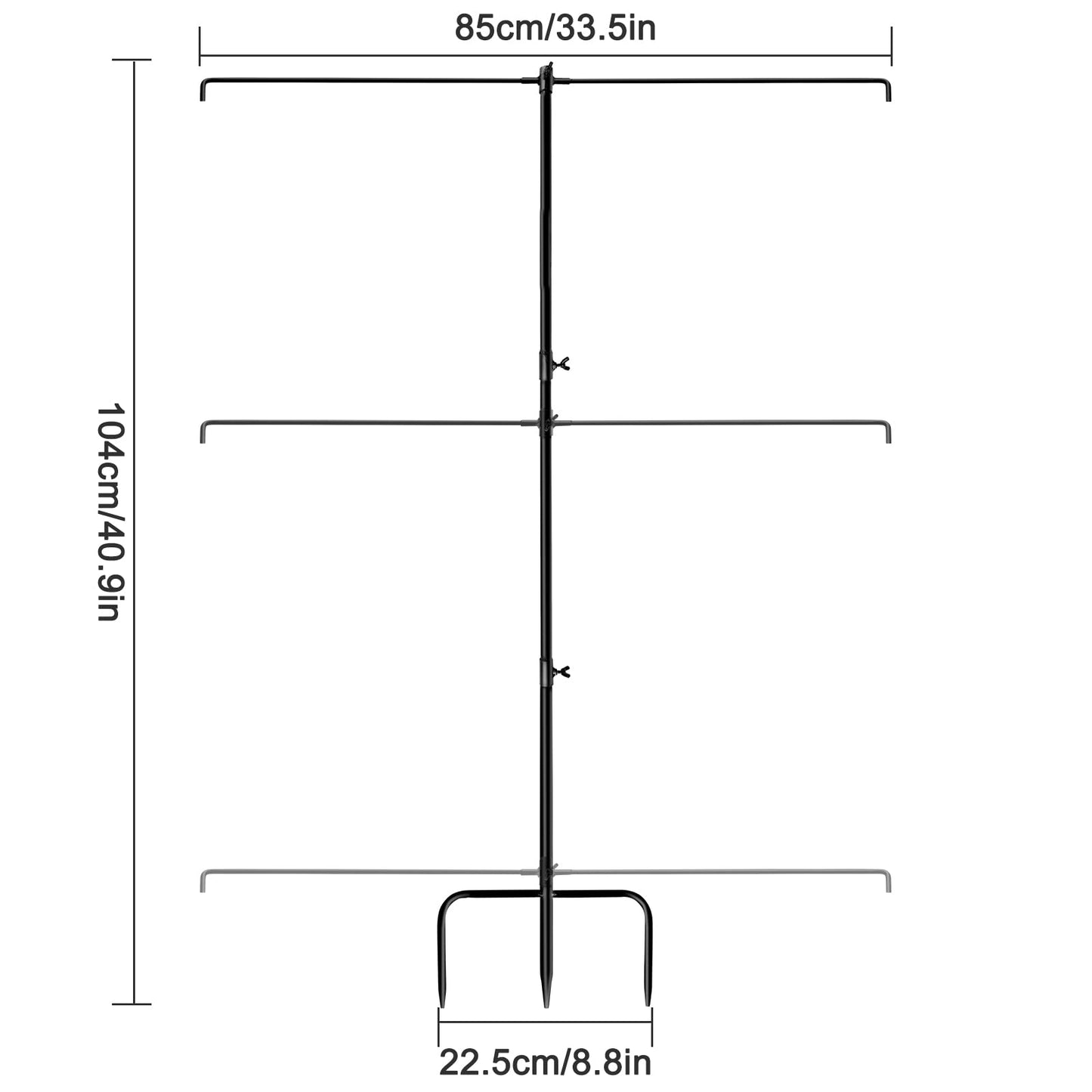 Portable Adjustable Target Stand for Large Targets