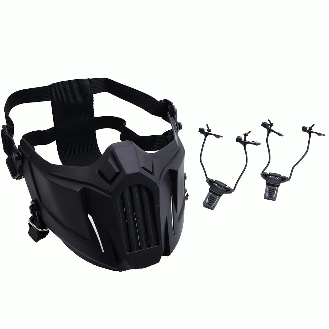 Black Half Face Airsoft Mask