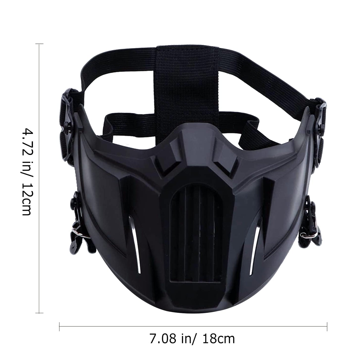 Black Half Face Airsoft Mask