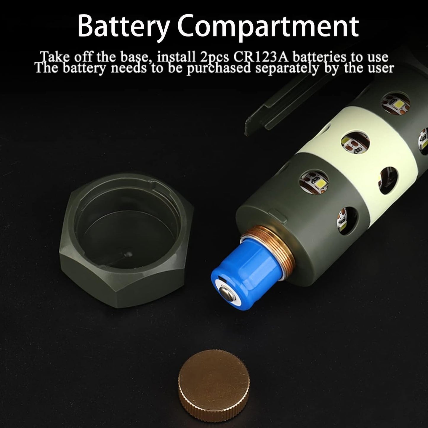 Airsoft Flashbang Flashlight Cosplay Prop with Strobe LED