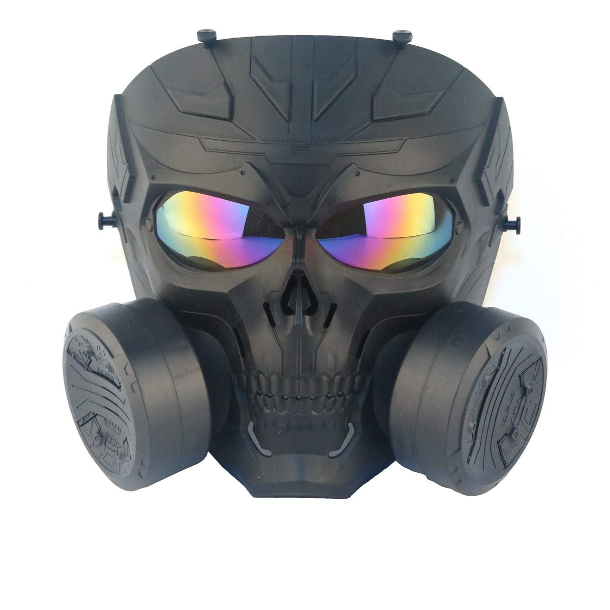 Full Face Dummy Gas Mask with Fans for Airsoft and Cosplay