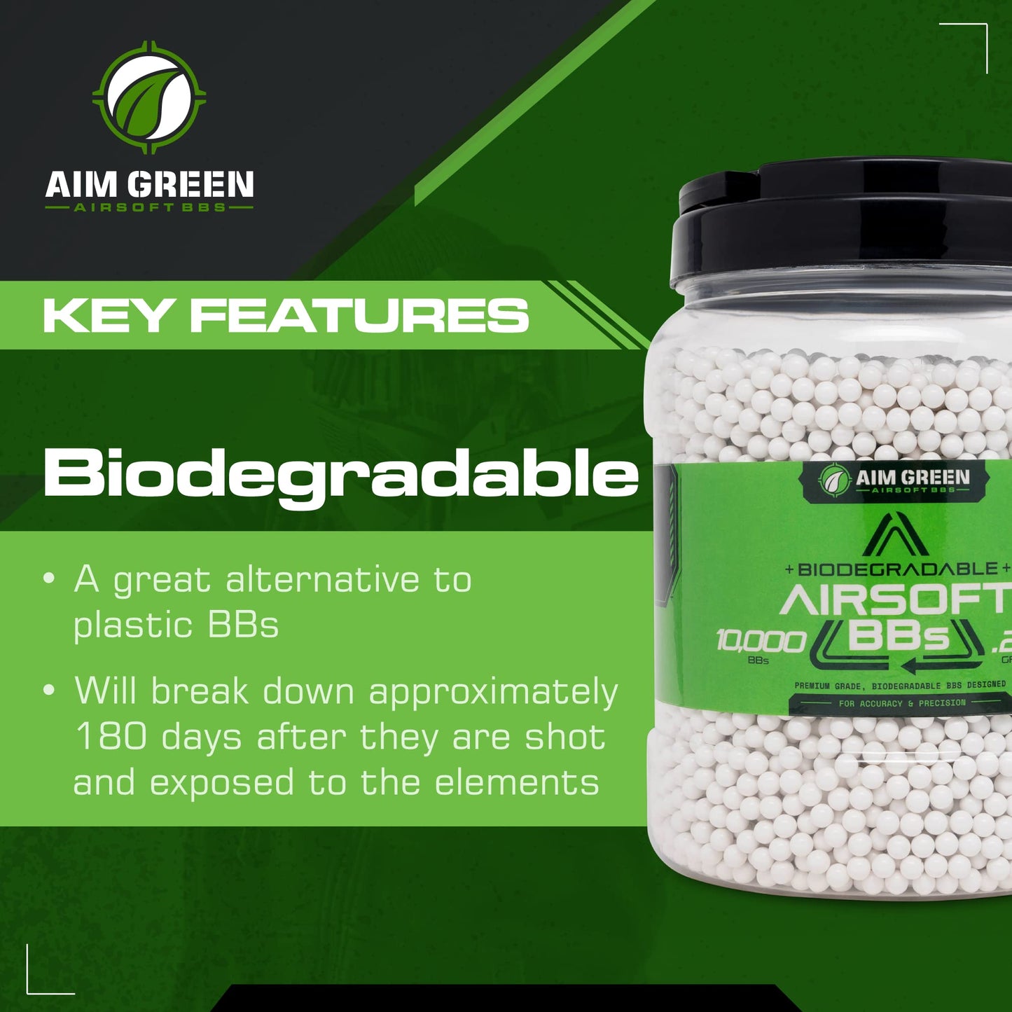 Biodegradable 6mm Airsoft BBs