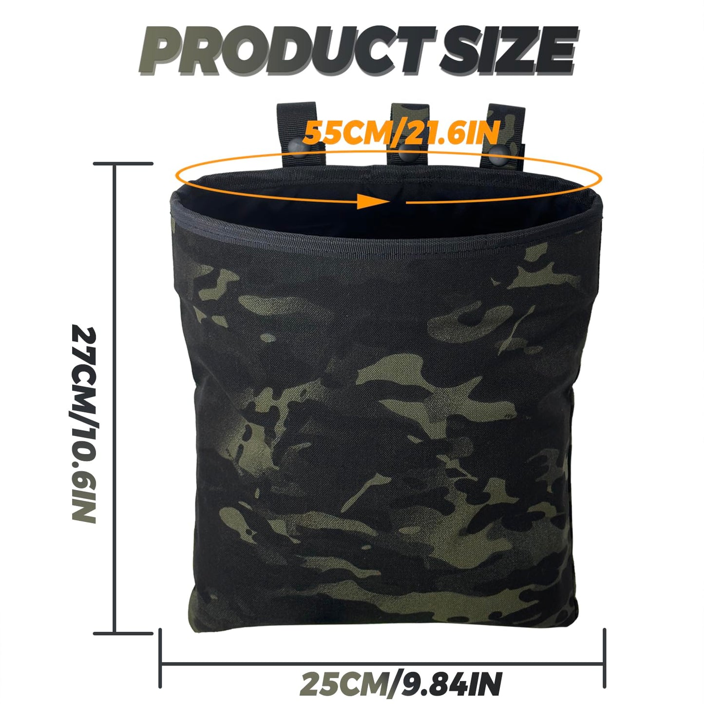Lightweight Molle Roll-Up Dump Pouch (MCBK)
