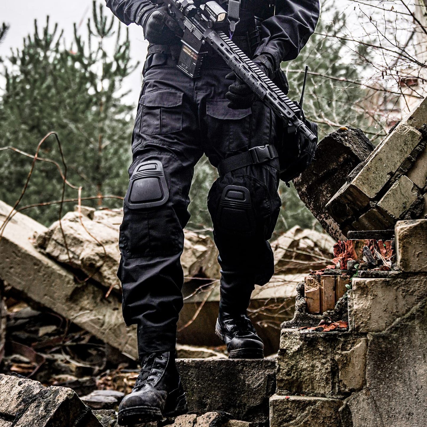 G3 Tactical Combat Pants with Knee Pads—Rip-Stop Camo