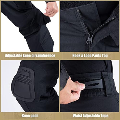 G3 Tactical Combat Pants with Knee Pads—Rip-Stop Camo