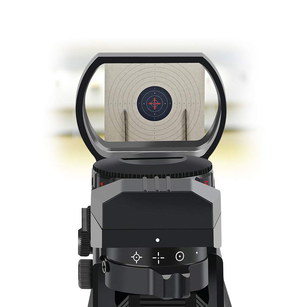 Reflex Sight with Adjustable Red and Green Reticles (4 Styles)