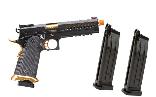 Hi-Capa Gas Blowback Airsoft Pistol with Extra 28-Round Magazines