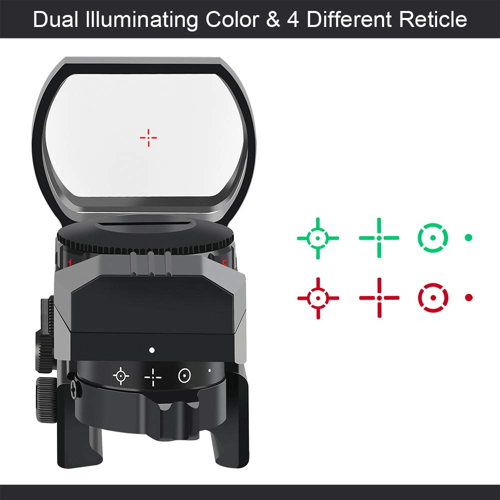 Reflex Sight with Adjustable Red and Green Reticles (4 Styles)