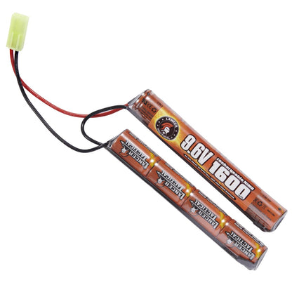 9.6V 1600mAh Rechargeable Battery Pack and Charger for Airsoft AEGs