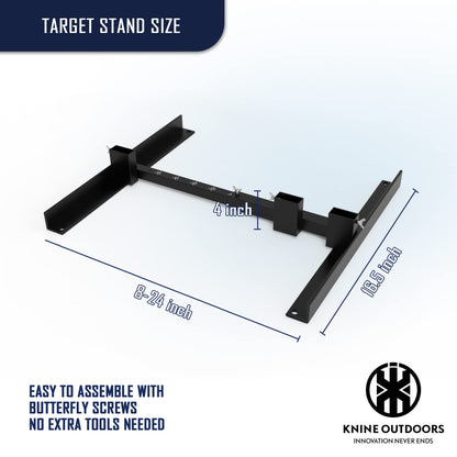 Outdoor Shooting Target Stand with Adjustable Base (2 Pack)