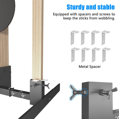 Adjustable Shooting Target Stand Base for Paper Targets