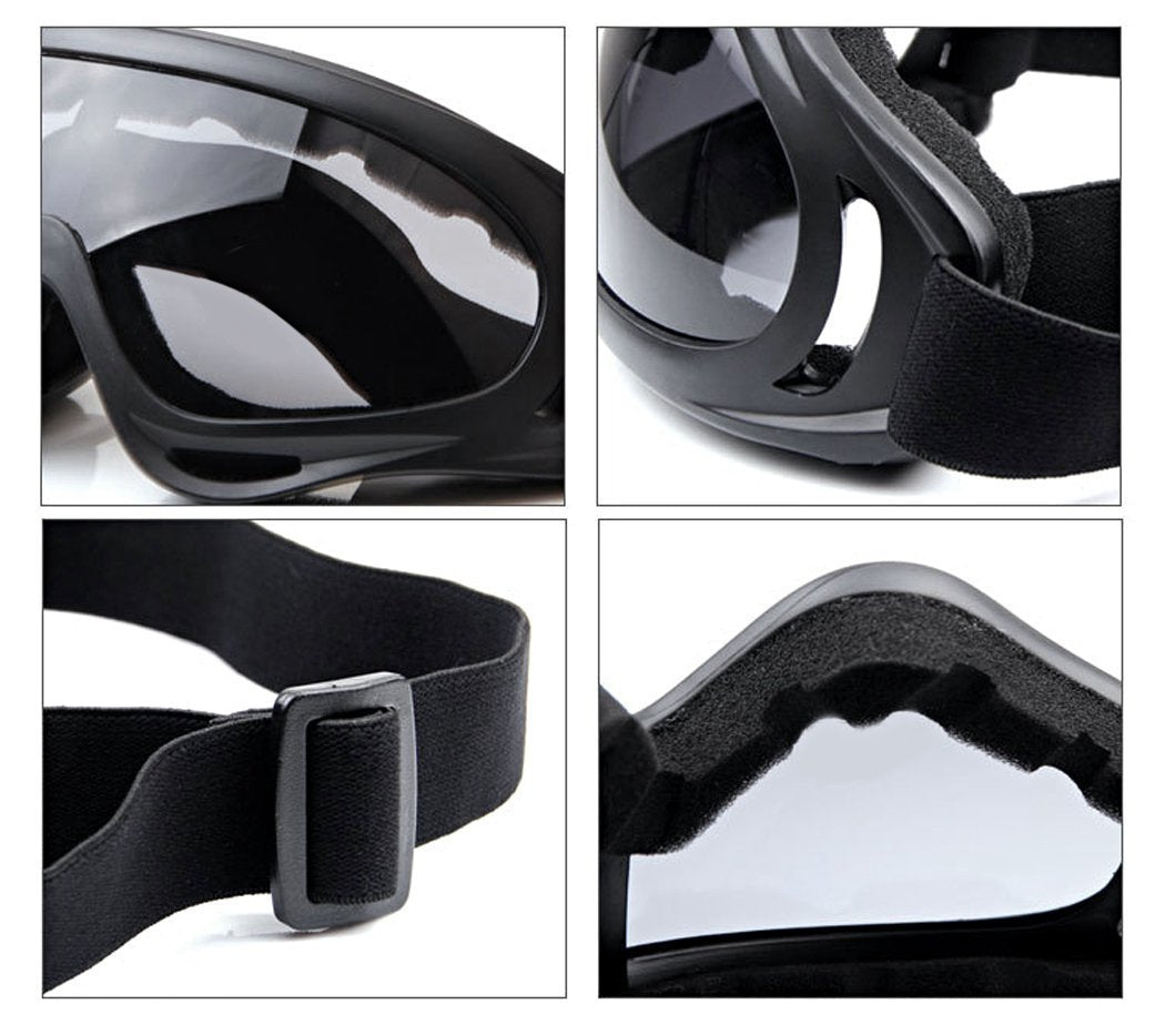Airsoft Steel Mesh Half Face Mask with Goggles
