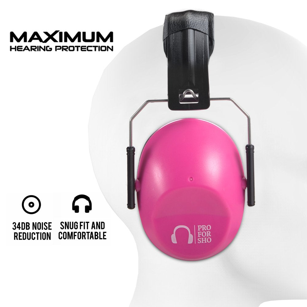34dB Shooting Ear Protection - Special Designed Ear Muffs Lighter Weight & Maximum Hearing Protection