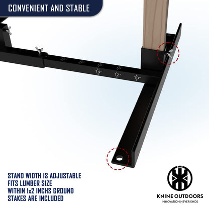 Outdoor Shooting Target Stand with Adjustable Base (2 Pack)