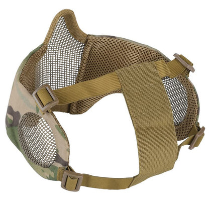 Foldable Half Face Mesh Mask with Ear Protection (Multicam)