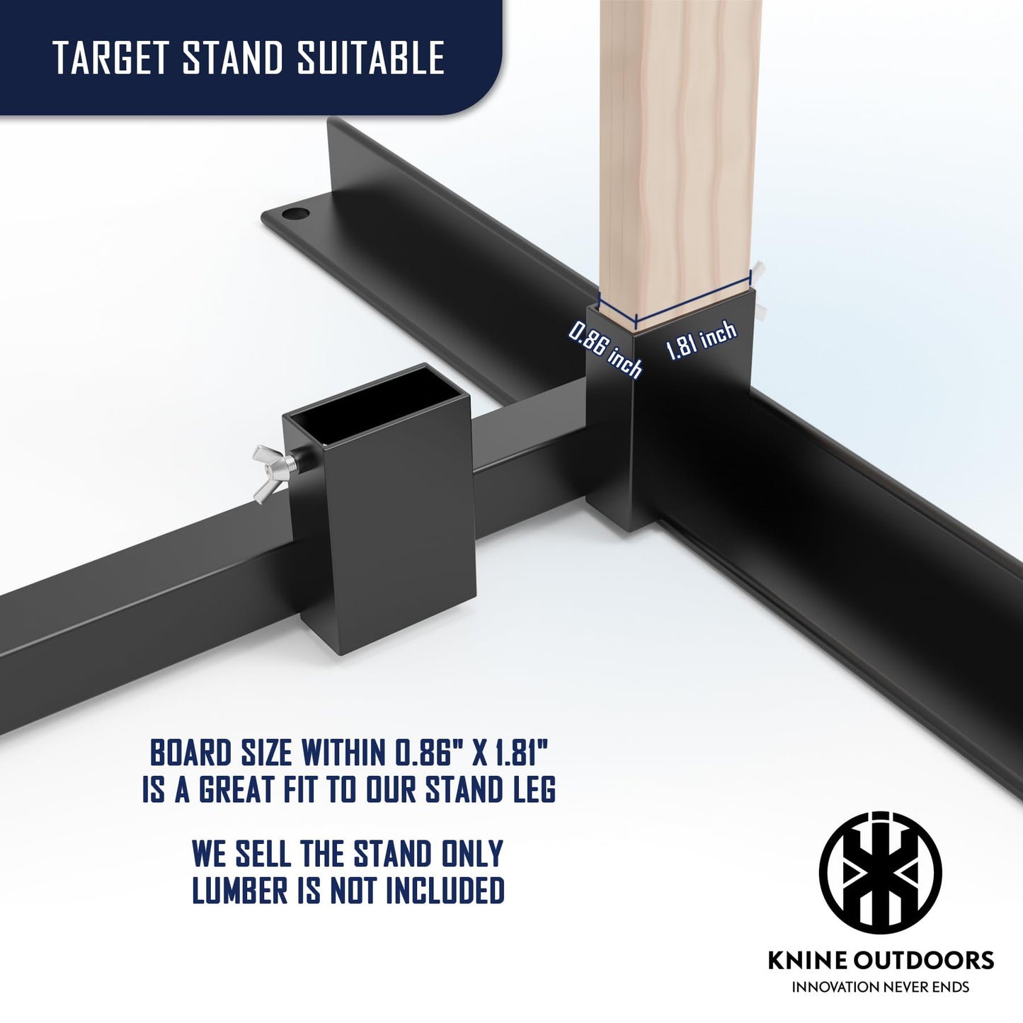 Outdoor Shooting Target Stand with Adjustable Base (2 Pack)