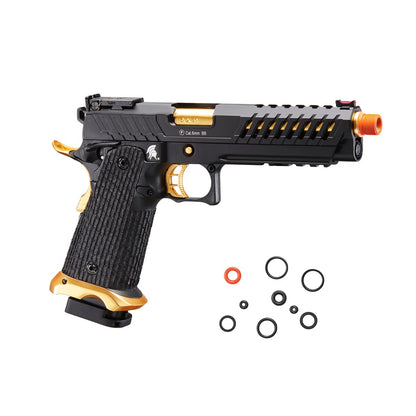 Hi-Capa Gas Blowback Airsoft Pistol with Extra 28-Round Magazines