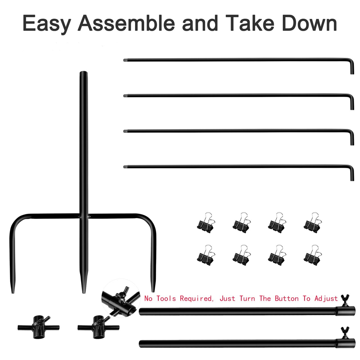 Portable Adjustable Target Stand for Large Targets