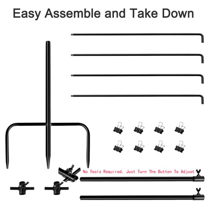 Portable Adjustable Target Stand for Large Targets
