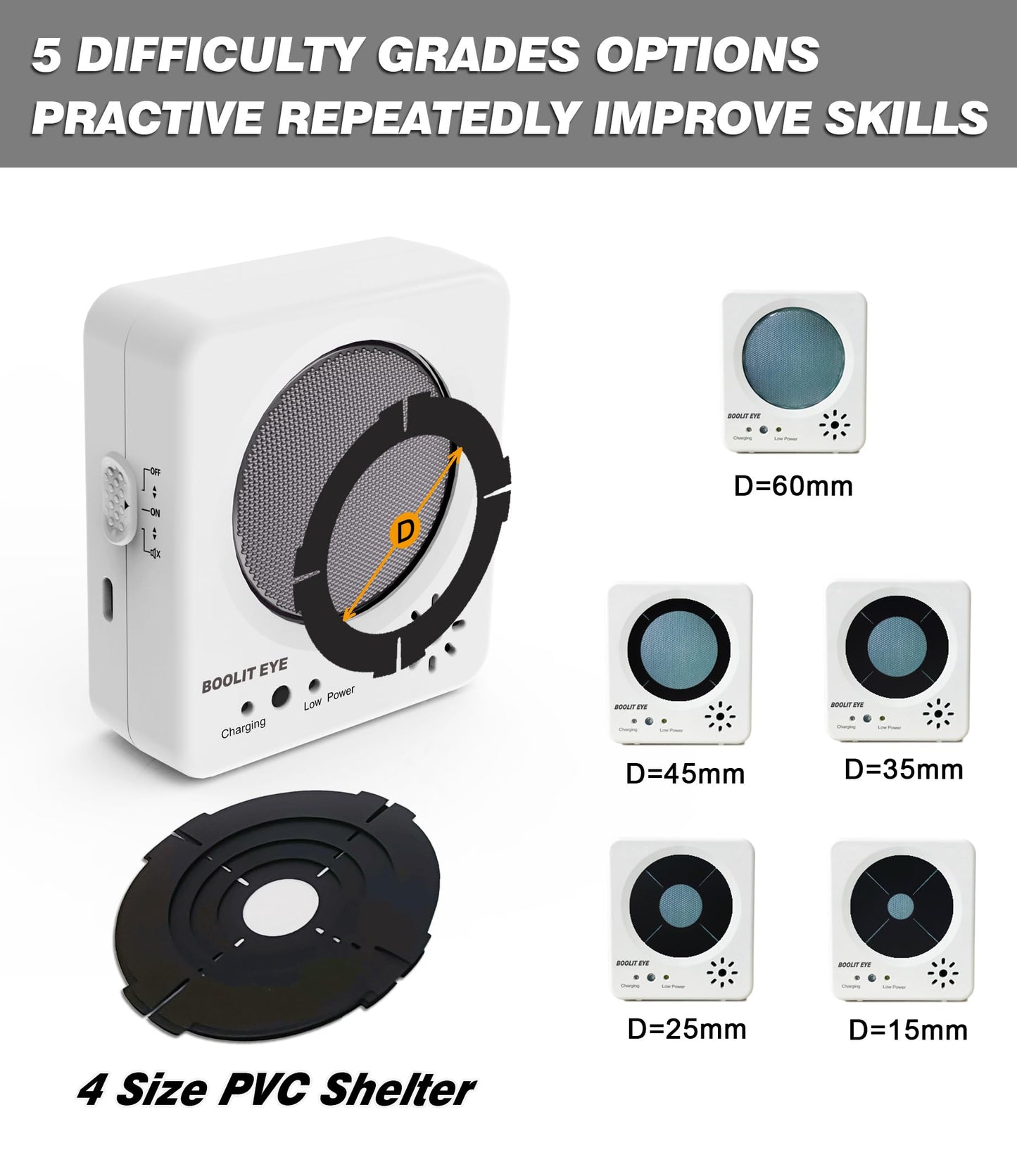 Laser Training Target with Sound and Flash Feedback