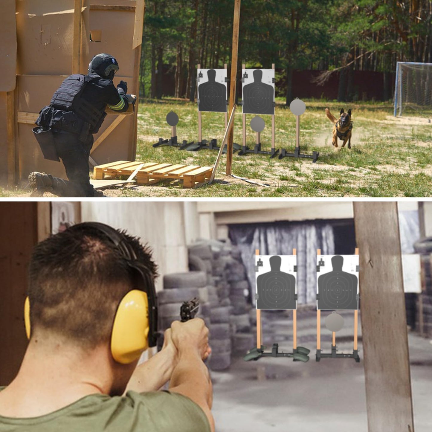 Adjustable Shooting Target Stand Base for Paper Targets