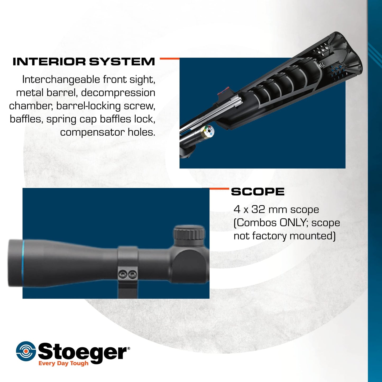 .177 Caliber Airgun with Fiber-Optic Sights and 4x32 Scope