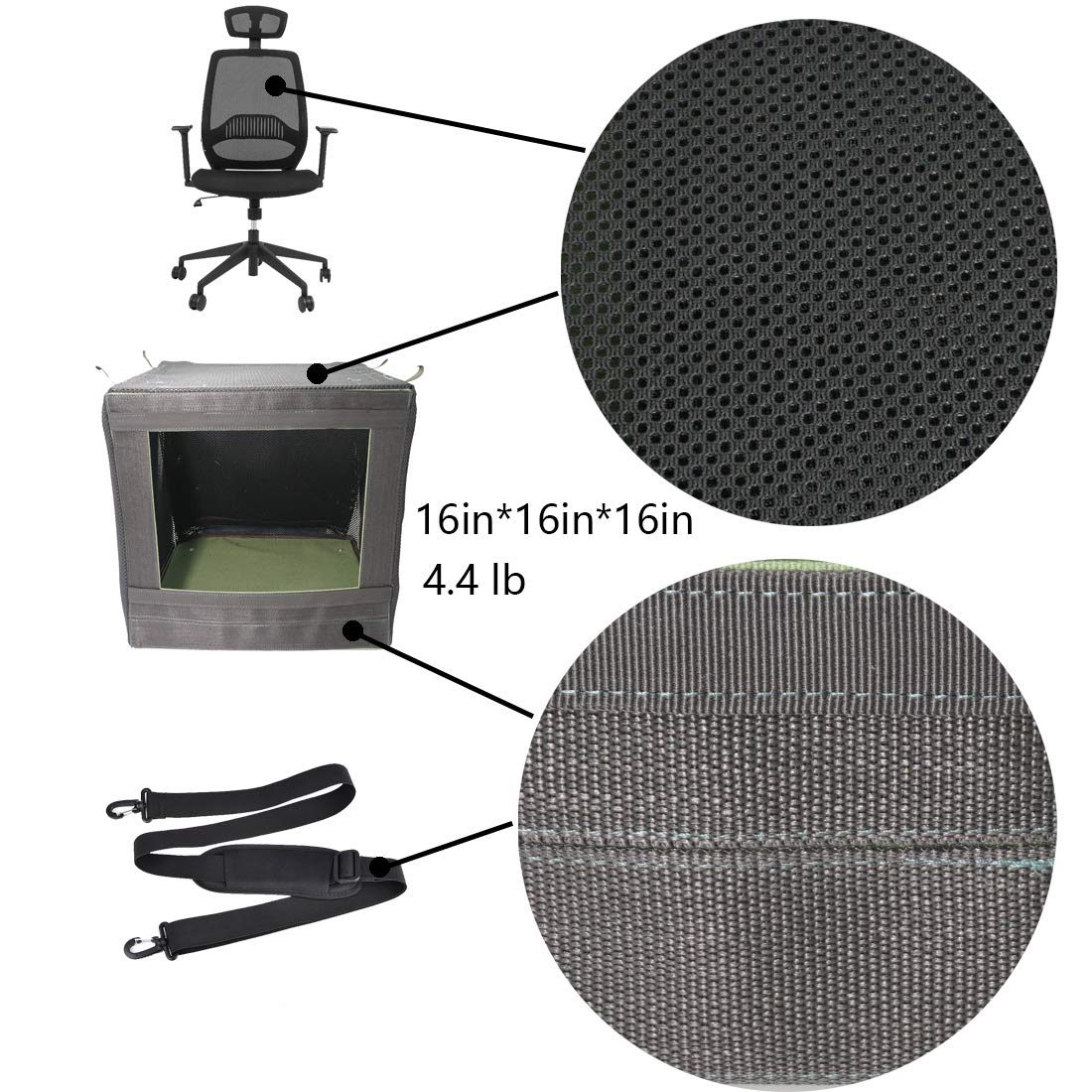Portable Airsoft Target Box with BB Trap for Ammo Recycling