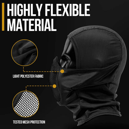 Balaclava Mesh Mask with Full Face Protection (Tan)