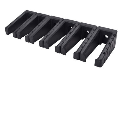 Wall Mount Magazine Rack—Detachable Storage System (Holds 6 Magazines)