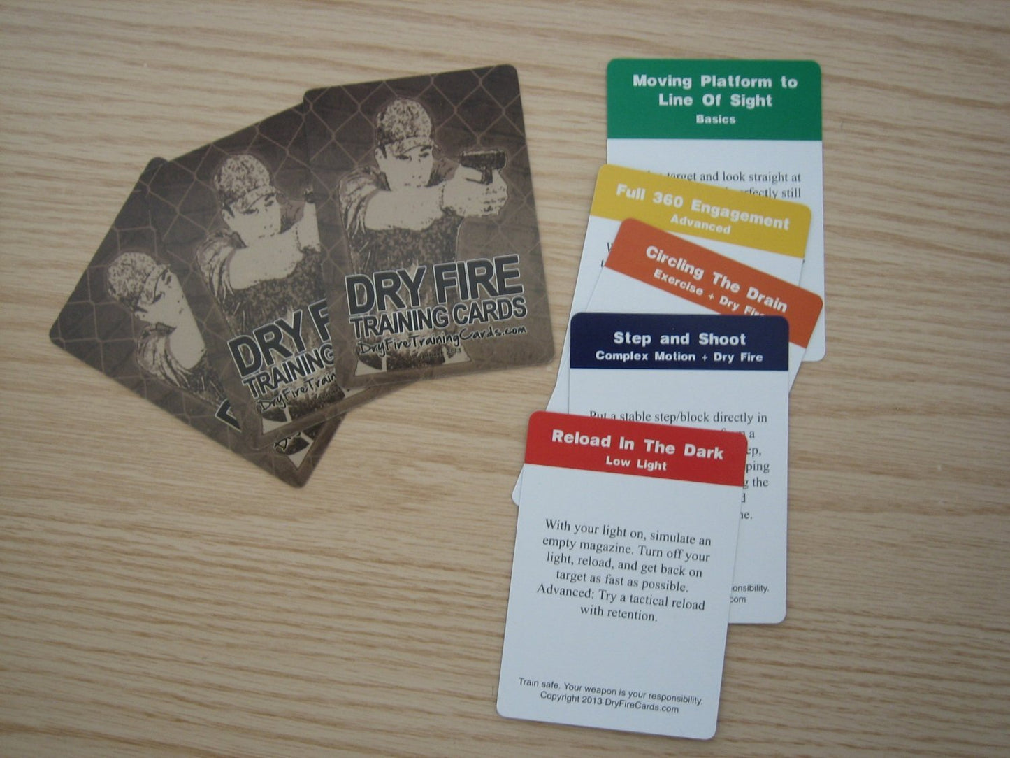 Dry Fire Training Cards for Shooting Practice