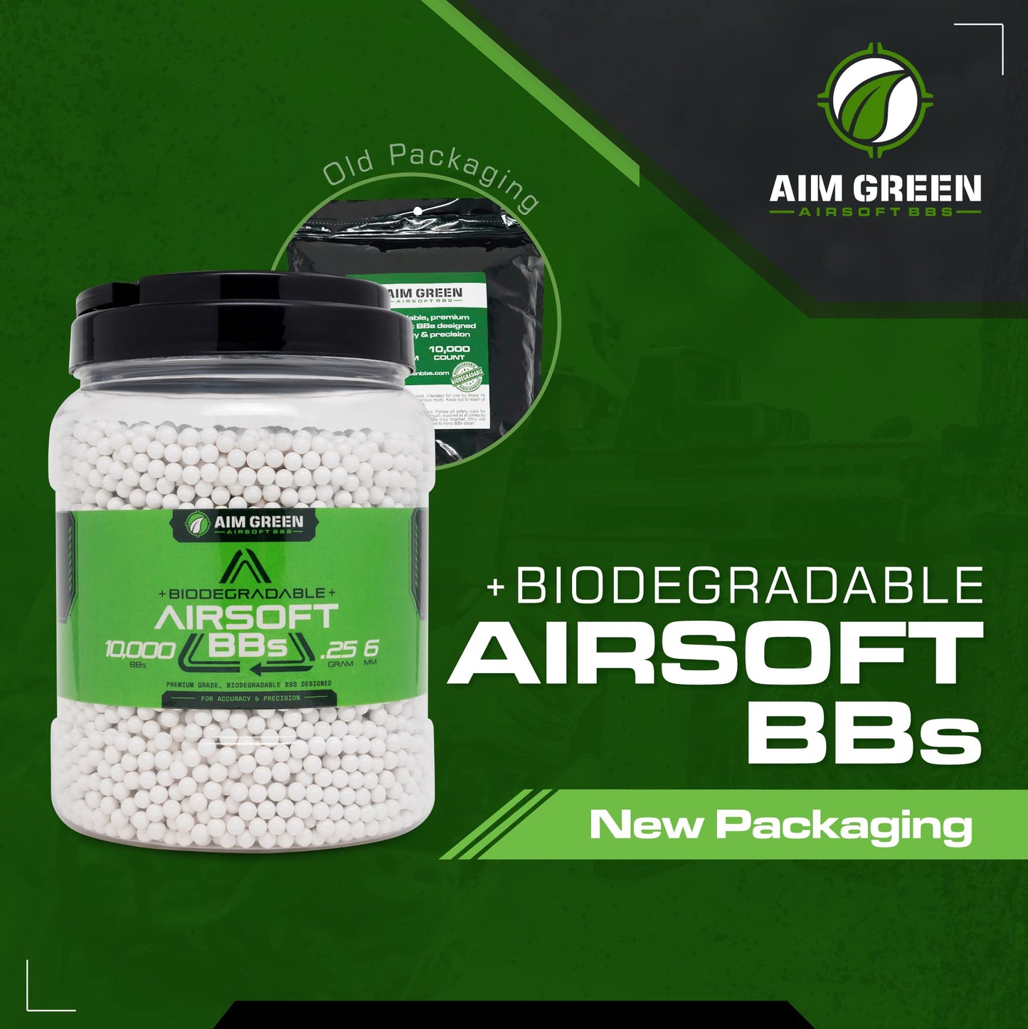 Biodegradable 6mm Airsoft BBs