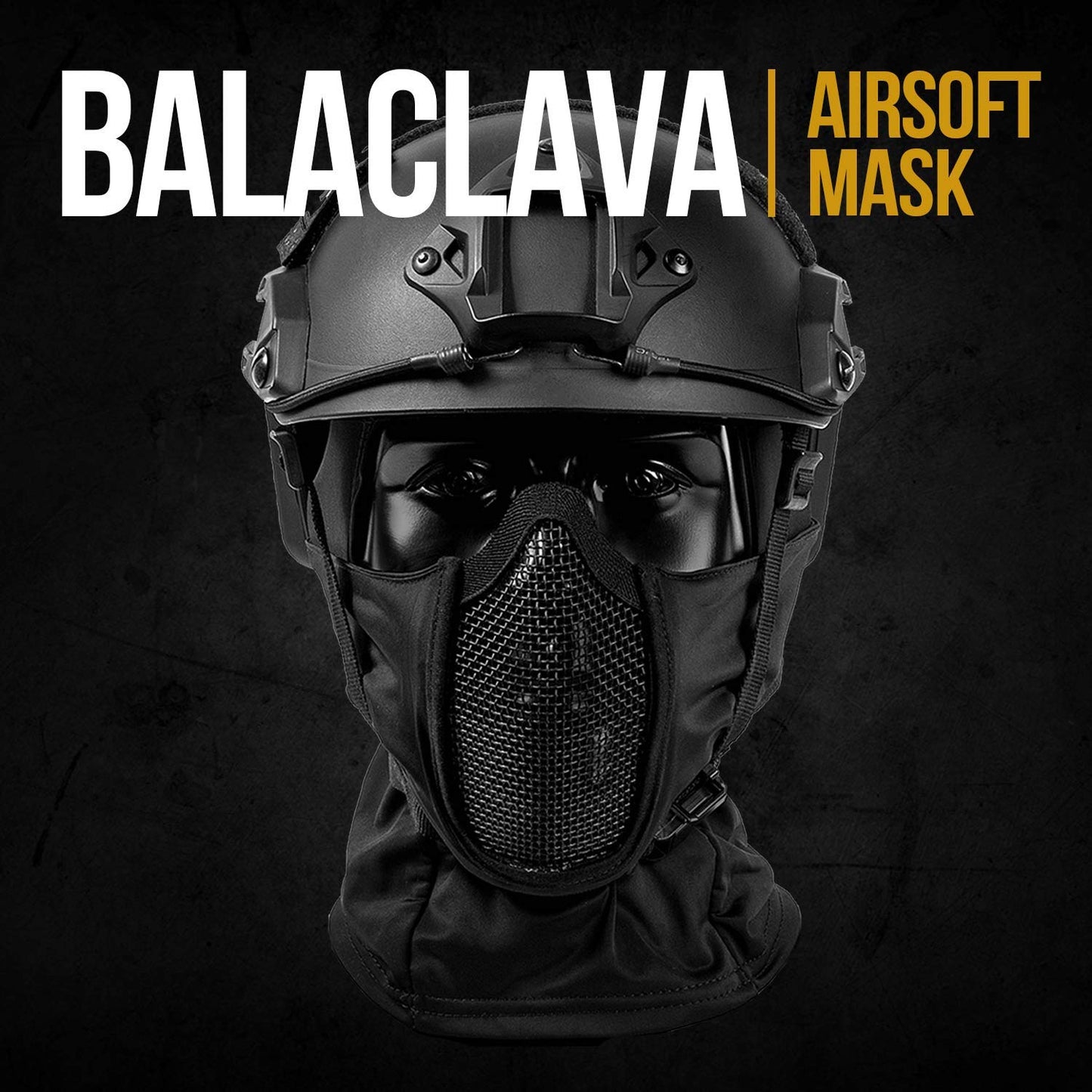 Balaclava Mesh Mask with Full Face Protection (Tan)