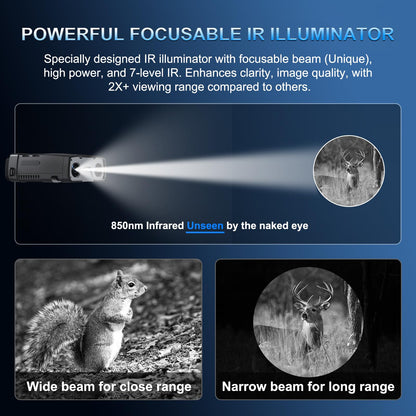 4K Night Vision Binoculars with Powerful IR and Rechargeable Battery