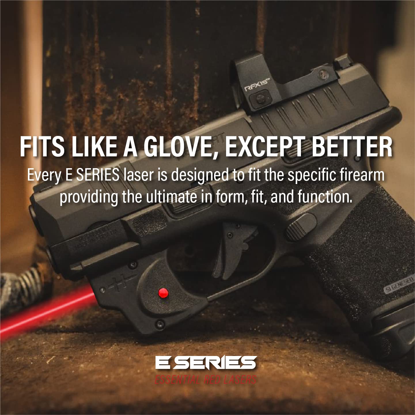 E Series Red Laser Sight, LCP MAX, 5mW Output, Class 3R