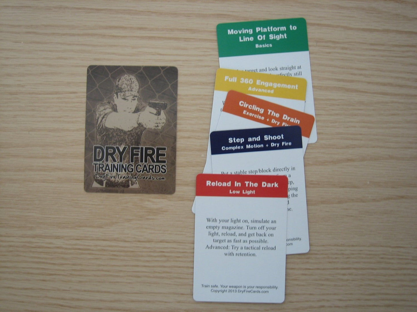 Dry Fire Training Cards for Shooting Practice