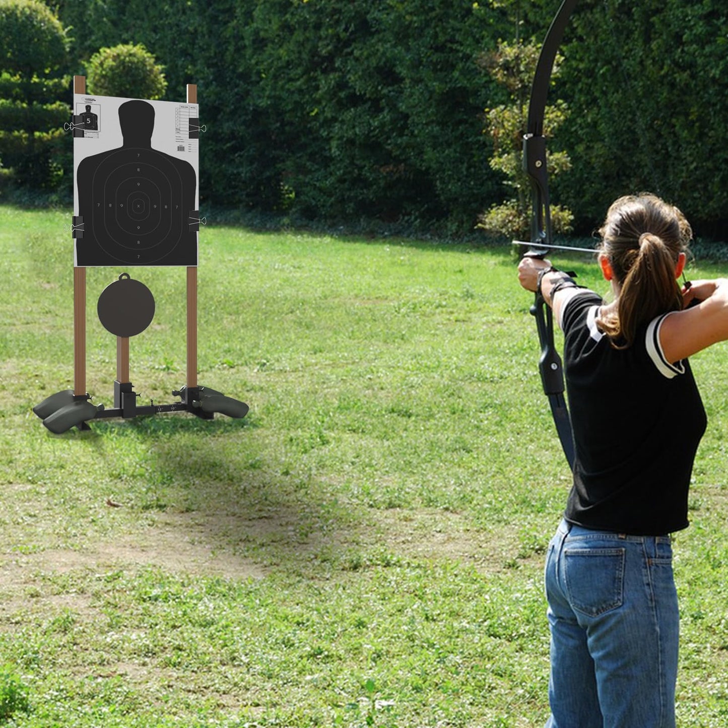 Adjustable Shooting Target Stand Base for Paper Targets