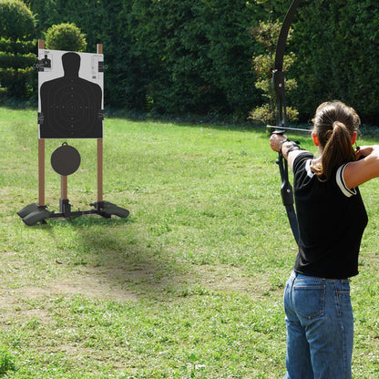 Adjustable Shooting Target Stand Base for Paper Targets