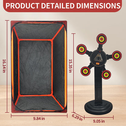 Digital Rotating Shooting Target with Net and Display