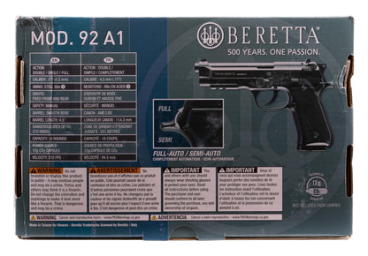 Beretta M92 A1 Full-Auto .177 Caliber Blowback BB Air Pistol