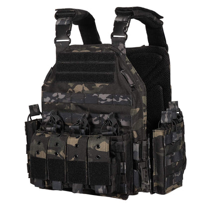 Quick Release Tactical Vest for Adults (Black CP)