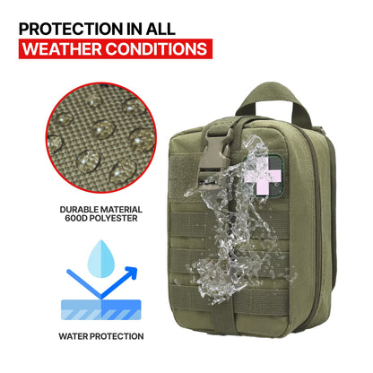 MOLLE Rip-Away EMT Medical First Aid Pouch (OD Green)