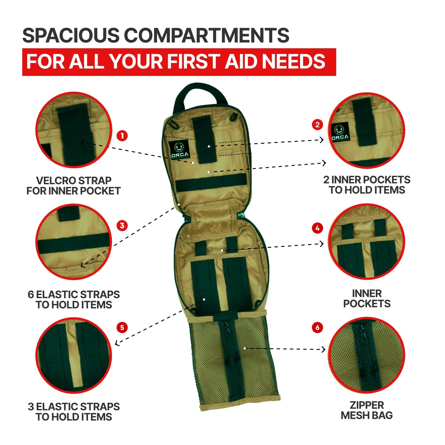 MOLLE Rip-Away EMT Medical First Aid Pouch (OD Green)