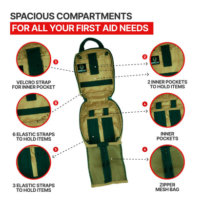MOLLE Rip-Away EMT Medical First Aid Pouch (OD Green)