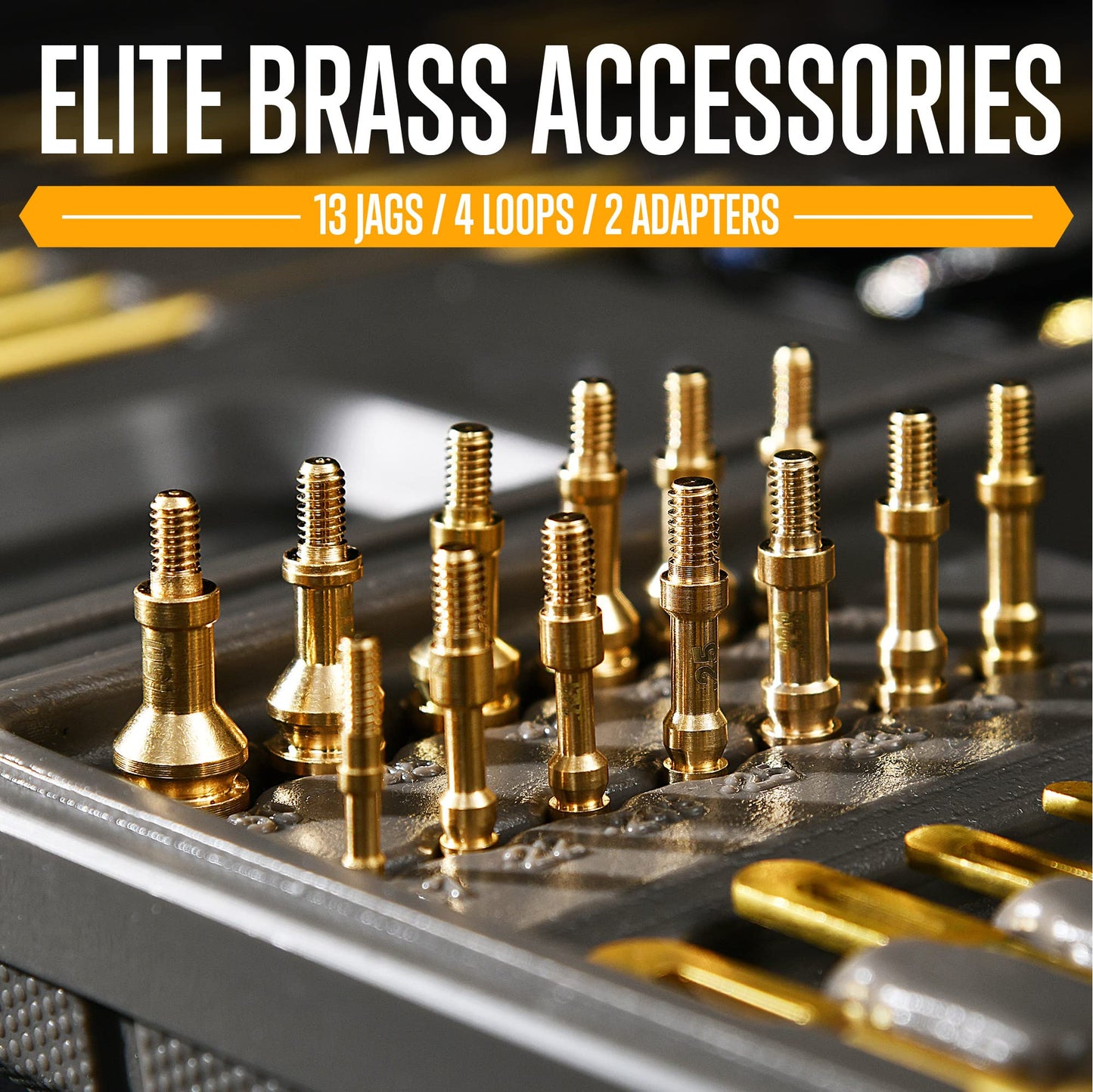 Universal Gun Cleaning Kit with Brass Brushes and Reinforced Rods